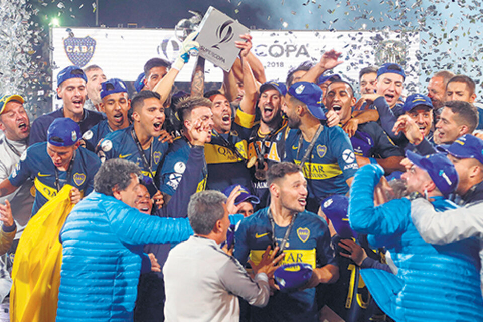 Tras una serie de penales a pura adrenalina, todo Boca festeja una nueva estrella. (Fuente: EFE)