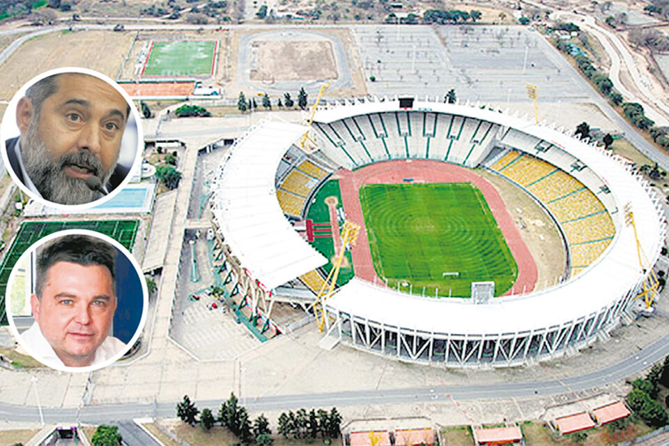 Angelici y Melaraña se disputaron las entradas para la final en el estadio Mario Kempes de Córdoba.