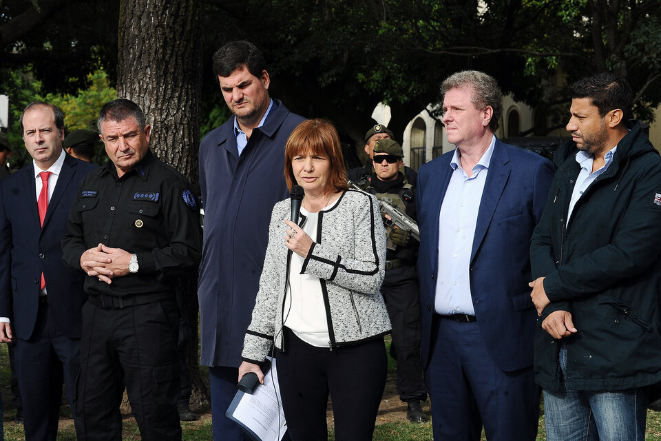 Bullrich acusó a la provincia de "querer voltear el operativo". (Fuente: Sebastián Granata)