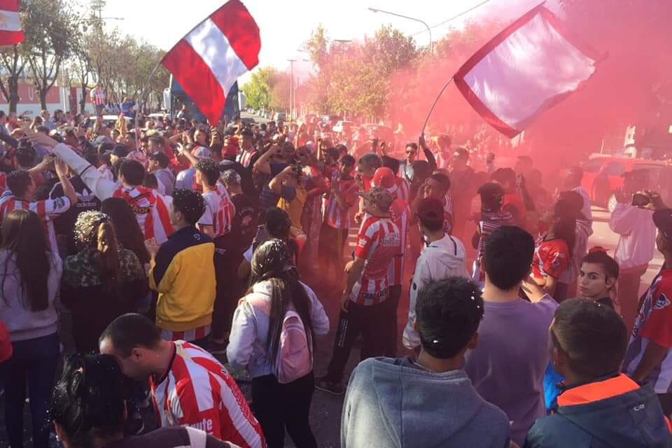 El árbitro los estaba perjudicando y se fueron de la cancha (Fuente: Twitter oficial de San Martín de Mendoza @acsmmza)
