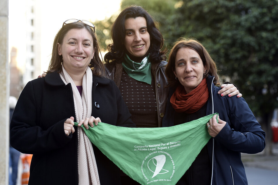 Alicia Salinas, Marcela Alemandi y Clarisa Vitantonio. (Fuente: Andres Macera)