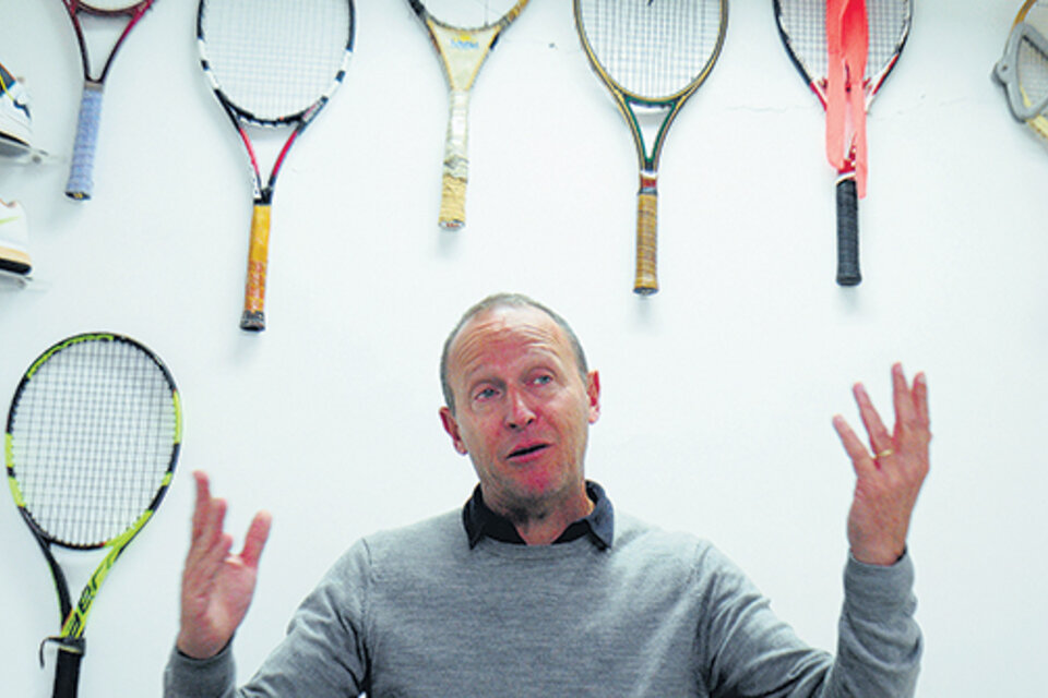 El tenis ocupa todos los espacios de la vida de Martín Jaite, y su oficina lo evidencia. (Fuente: Alejandro Leiva)