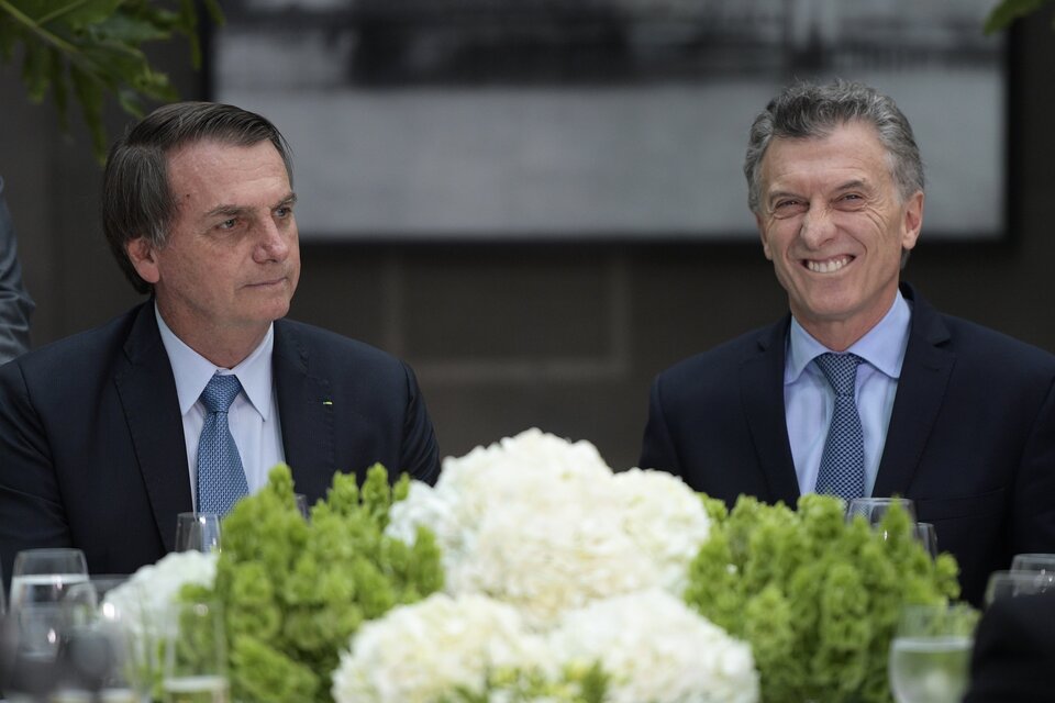 Los presidentes Jair Bolsonaro y Mauricio Macri. (Fuente: Juan Mabromata / AFP)