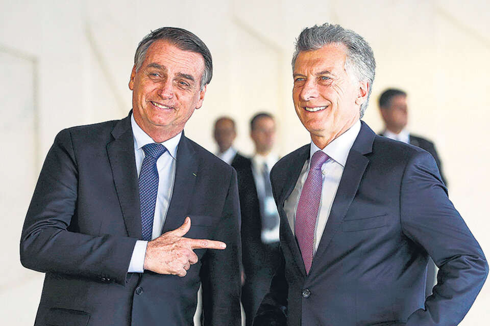 Bolsonaro con Macri: el jueves se verán en Buenos Aires. (Fuente: AFP)