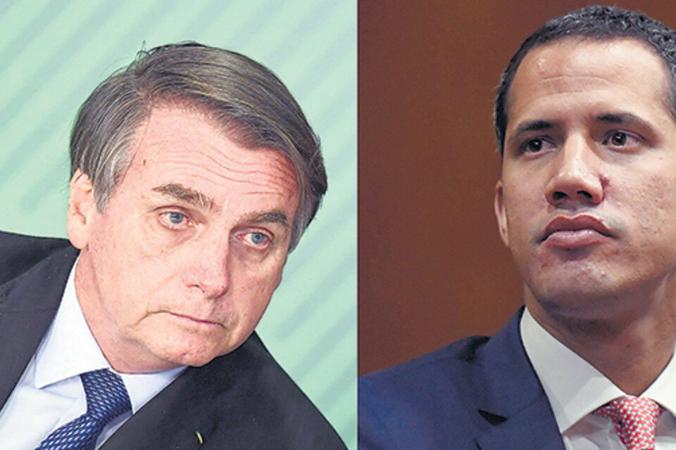 Bolsonaro tomó distancia de Guaidó y frenó el reconocimiento de su representante. (Fuente: AFP)