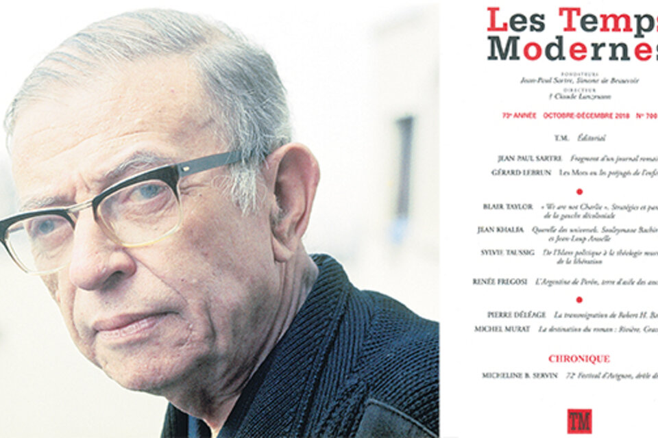 Sartre, fundador de la revista que acaba de cerrar.
