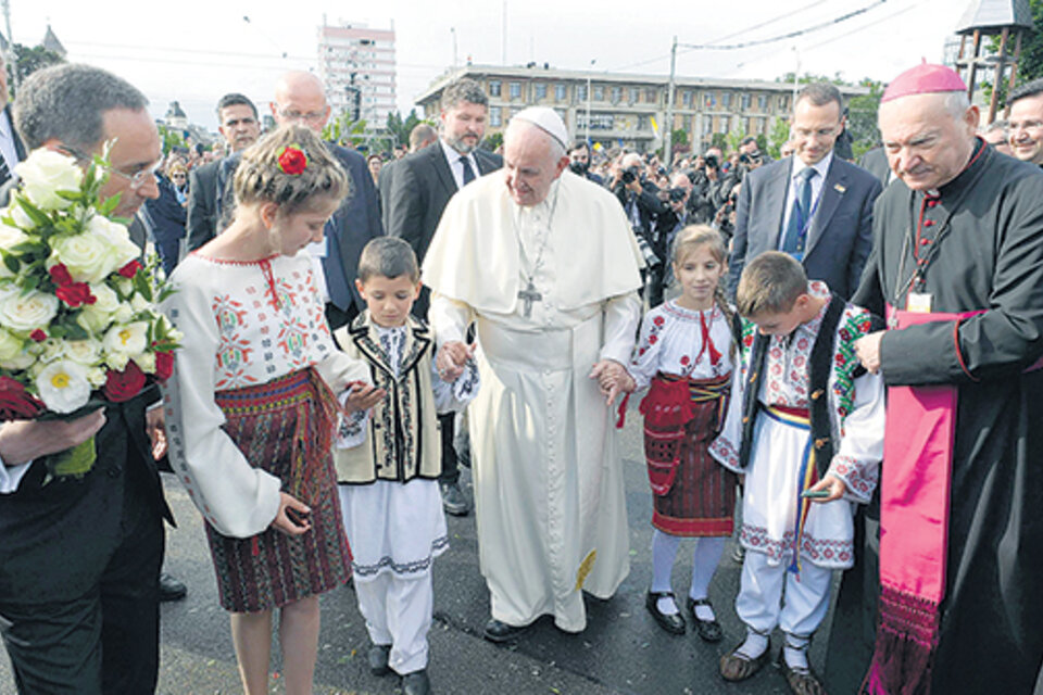 Francisco insistió en la importancia de la multiculturalidad. (Fuente: AFP)