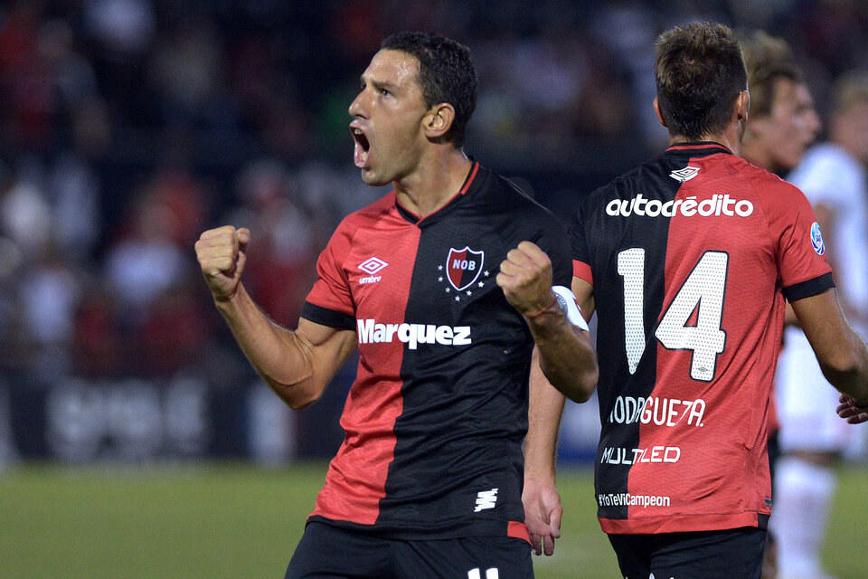 Maxi Rodríguez, con 38 años, es la máxima figura de Newell's. (Fuente: Sebastián Granata)