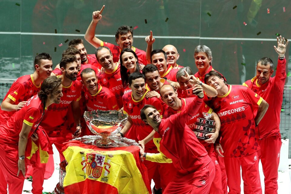 España, campeón de la Copa Davis 2019 en Madrid. (Fuente: EFE)