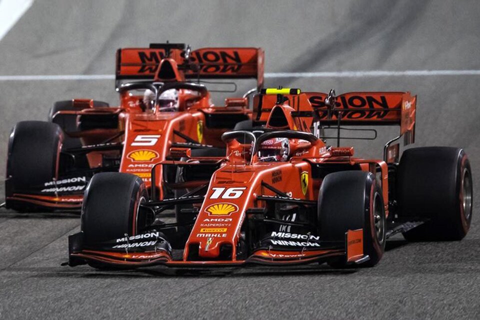 Los autos de Ferrari. (Fuente: Télam)
