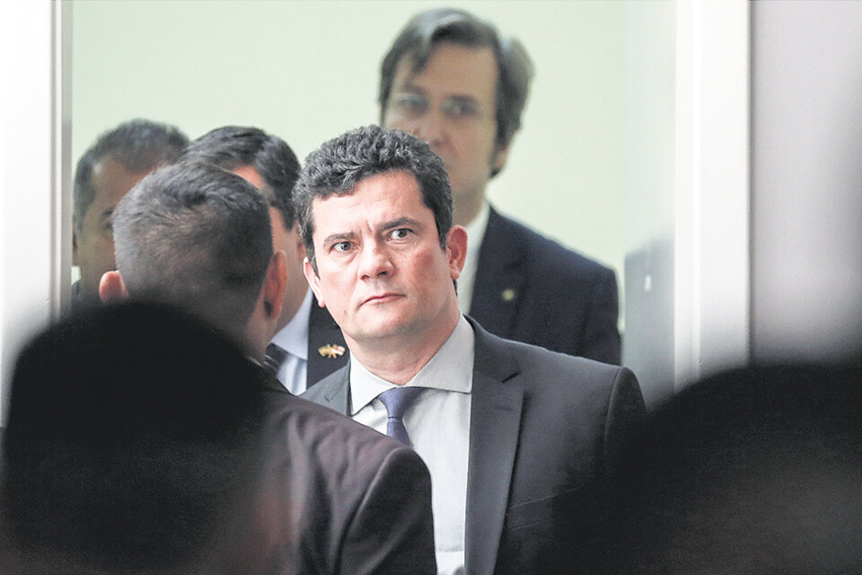 El ex ministro de Justicia brasileño, Sergio Moro fue invitado a dar una charla  (Fuente: AFP)
