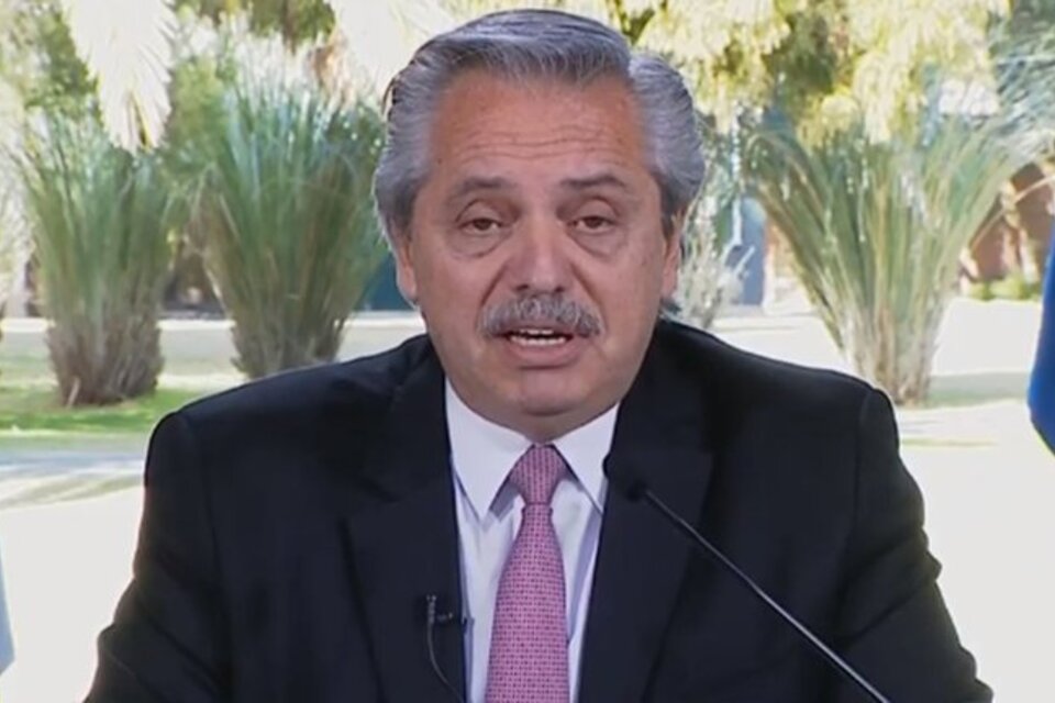 Alberto Fernández, presidente de la Nación.