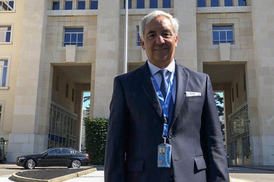 El embajador Federico Villegas ante el Consejo de Derechos Humanos de la ONU.