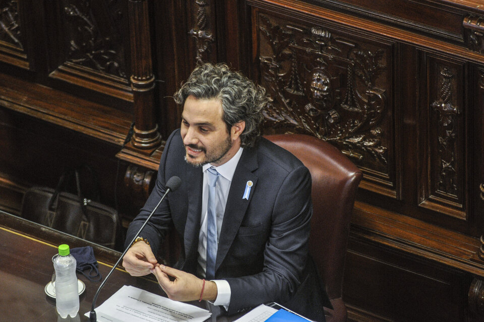 El jefe de Gabinete, Santiago Cafiero. (Fuente: Sandra Cartasso)