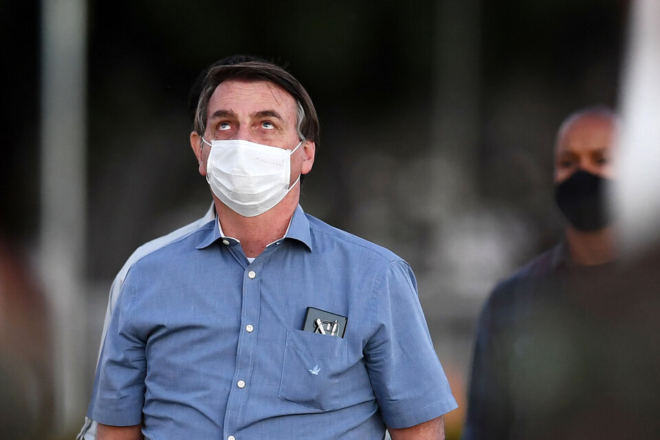 Bolsonaro informó que tiene un infección pulmonar secundaria (Fuente: AFP)