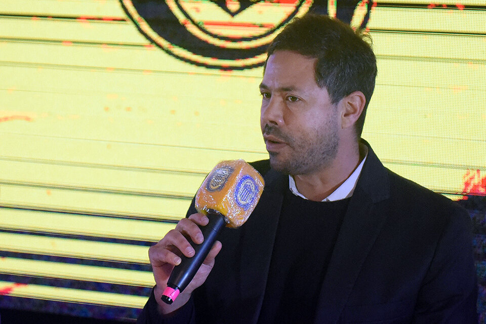 El presidente de Rosario Central Rodolfo Di Pollina. (Fuente: Sebastián Granata)