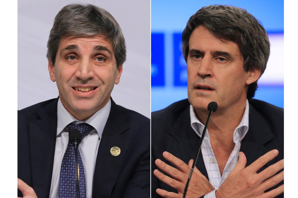 Luis Caputo y Alfonso Prat-Gay, dos funcionarios responsables del desastre financiero que dejó el gobierno de Macri.