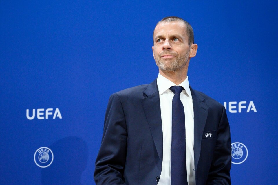 El esloveno Aleksander Ceferin, al frente del fútbol europeo. (Fuente: AFP)