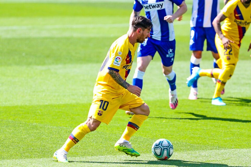 Lionel Messi, no atraviesa su mejor momento en el club catalán. (Fuente: AFP)