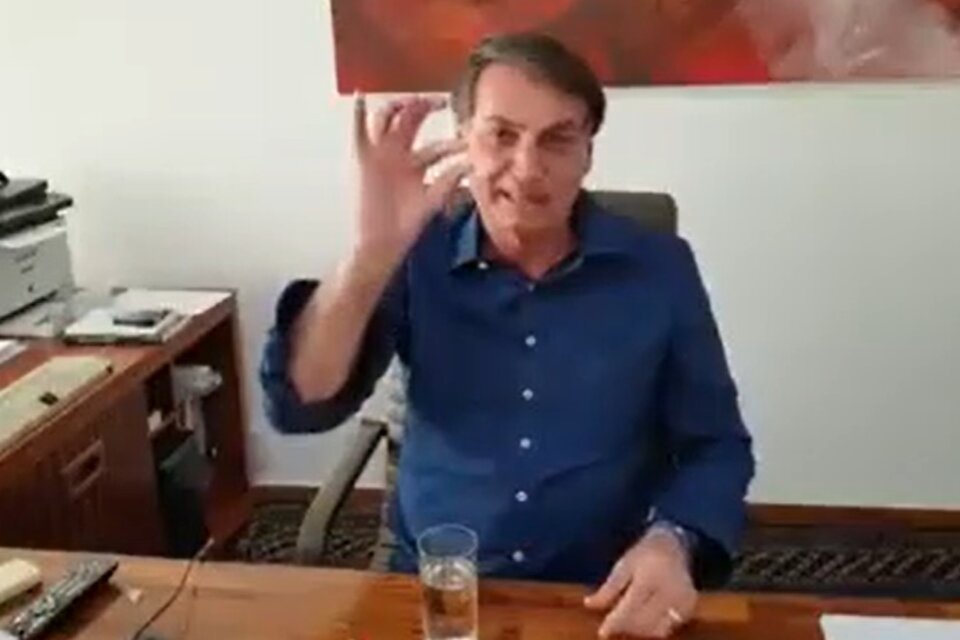 El polémico video de Bolsonaro tomando cloroquina en cámara: "Con toda certeza esta funcionando"
