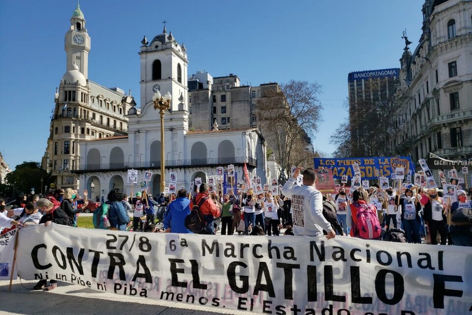 La convocatoria confluyó en Plaza de Mayo. (Fuente: Leandro Teysseire)