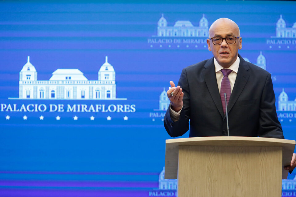 Jorge Rodríguez, ministro de Comunicación.  (Fuente: AFP)