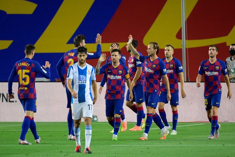 El Espanyol perdió la categoría justamente ante su rival regional, Barcelona. (Fuente: AFP)