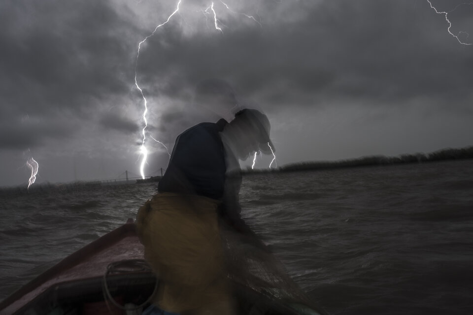 Foto de Silvio Moriconi que forma parte de La pesca en la sangre