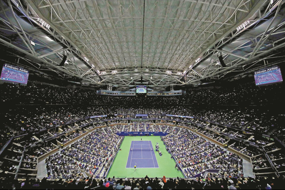 El Arthur Ashe, escenario principal del US Open.  (Fuente: AFP)