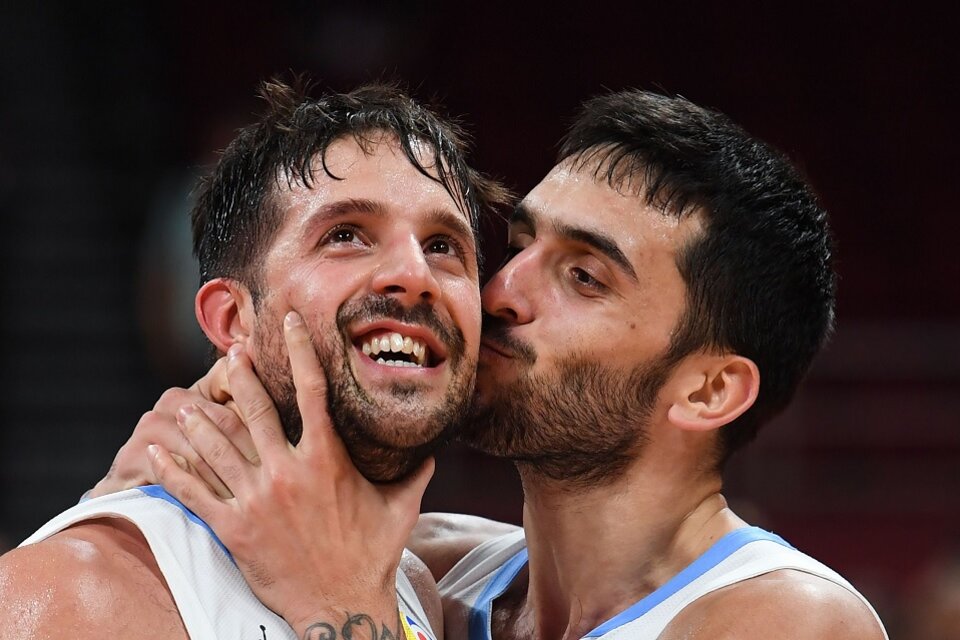 Laprovittola y Campazzo en el último Mundial de básquet. (Fuente: NA)