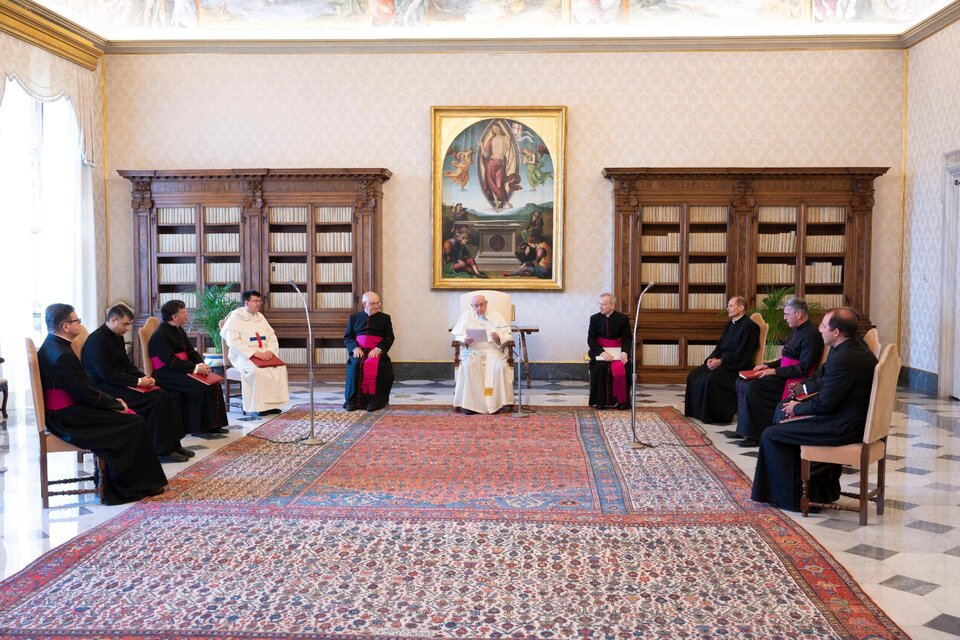 Audiencia general dle Papa en el Palacio Apostólico del Vaticano.  (Fuente: EFE)