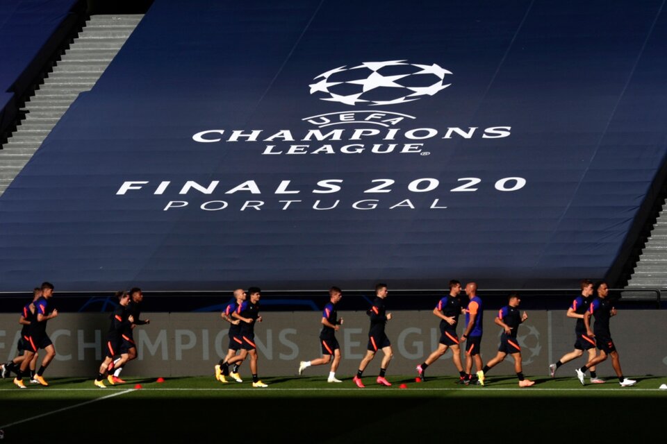 La práctica de los alemanes en el estadio de Lisboa. (Fuente: EFE)