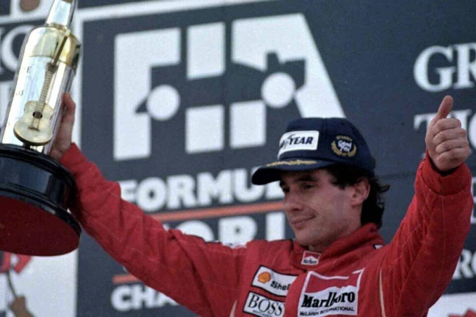 Senna logró 41 triunfos a lo largo de su carrera de 10 años.