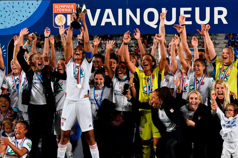 Las jugadoras de Lyon, campeonas de la edición 2019. (Fuente: Twitter UWCL)