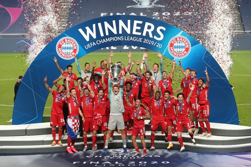 El Bayern Múnich, un campeón que quedará en la historia de la Champions. (Fuente: AFP)