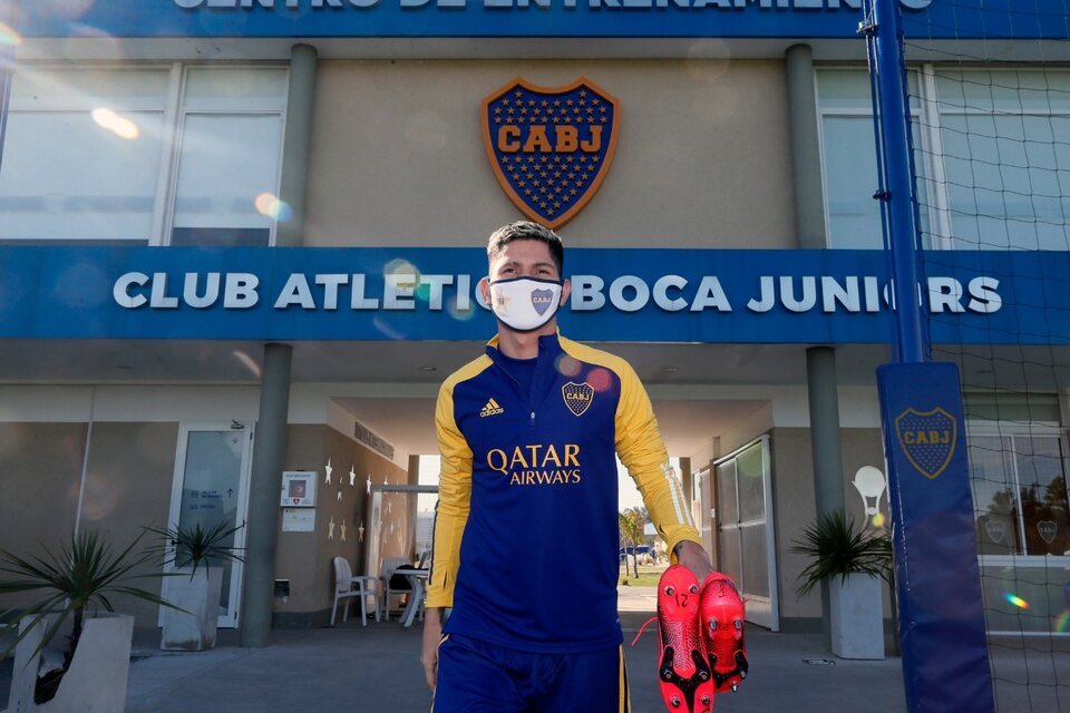 Sebastián Pérez dio positivo de covid-19 y no viajó a Portugal  (Fuente: Foto Prensa Boca)