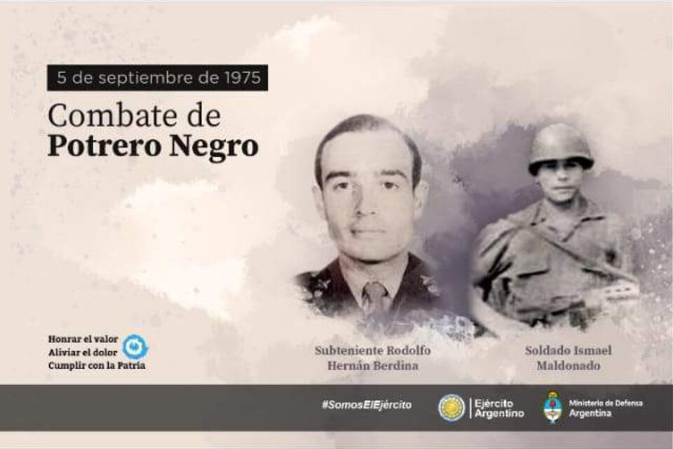 Sin hacer referencia a los delitos de lesa humanidad que cometió la fuerza en el Operativo Independencia, el Ejército argentino reivindicó a efectivos que murieron “en cumplimiento del deber militar”. 