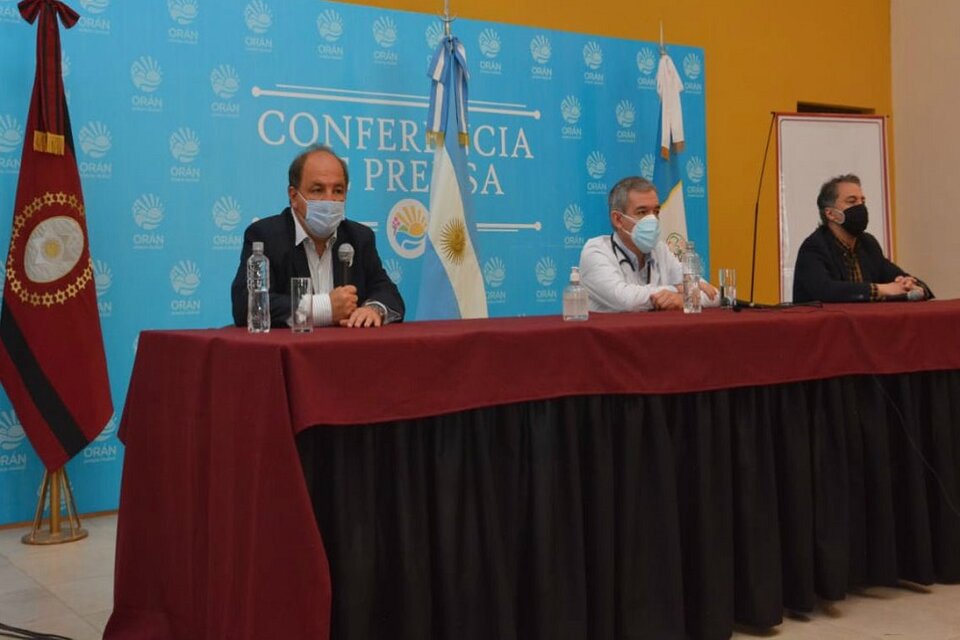 Villada, González y Costa ayer en Orán  (Fuente: Gobierno de Salta)