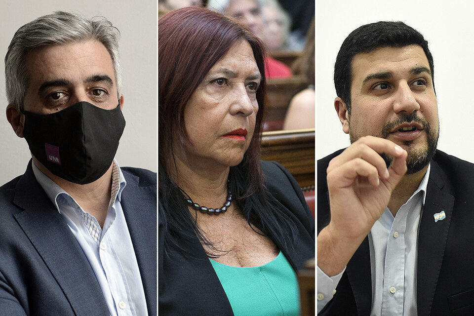 Bartolacci, Ana María Figueroa y Cleri, tres de los expositores.