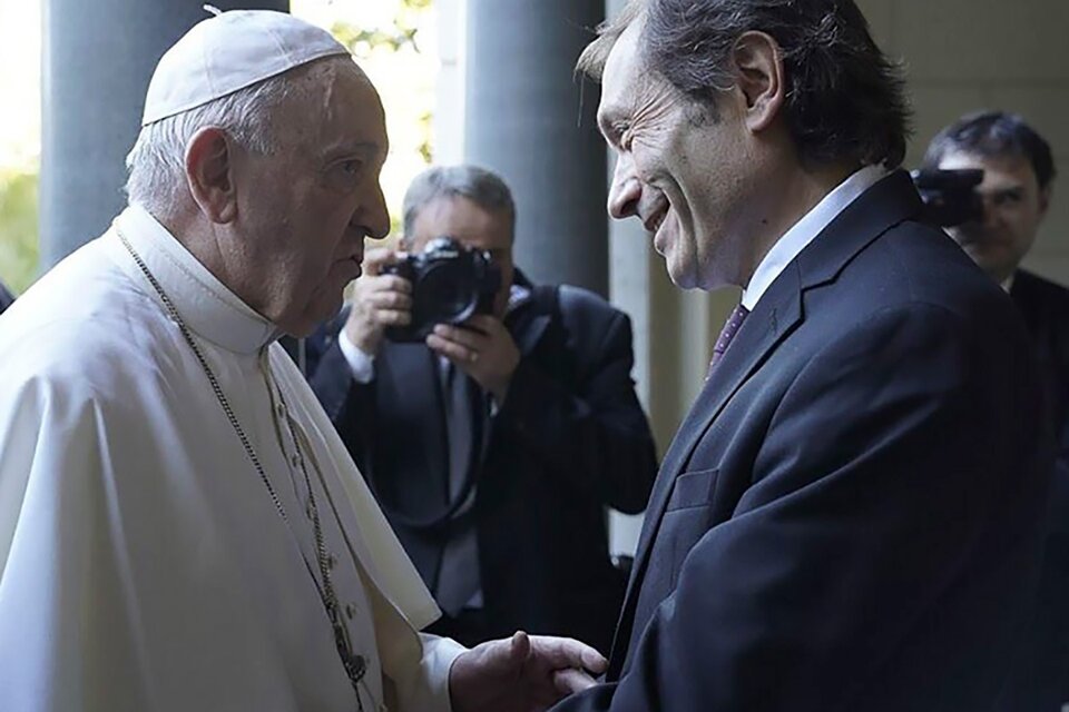 El Papa y Gustavo Béliz