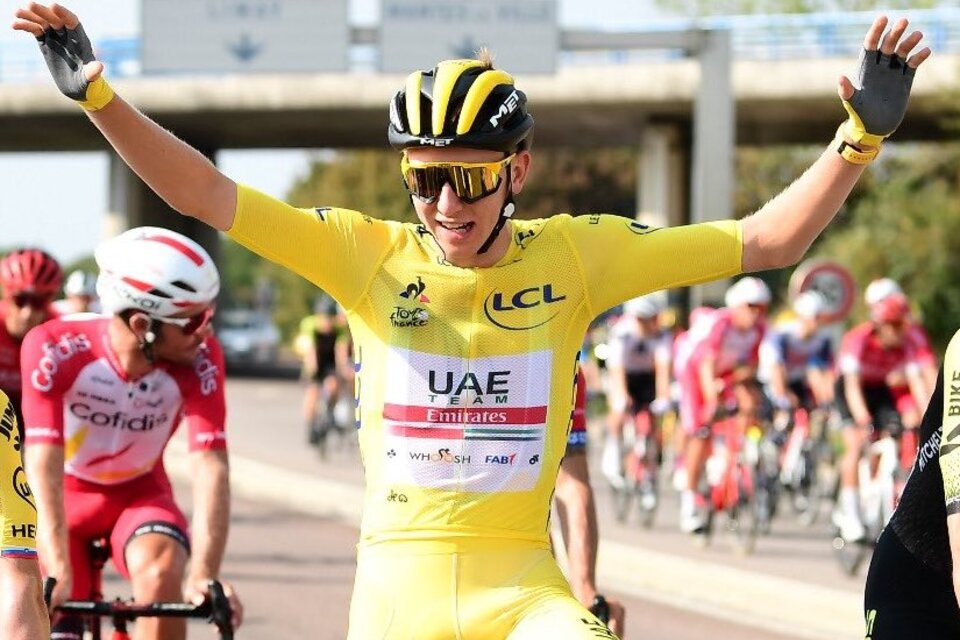 Tadej Pogacar, el sorprendente campeón del Tour de Francia.  (Fuente: Prensa Tour de Francia)