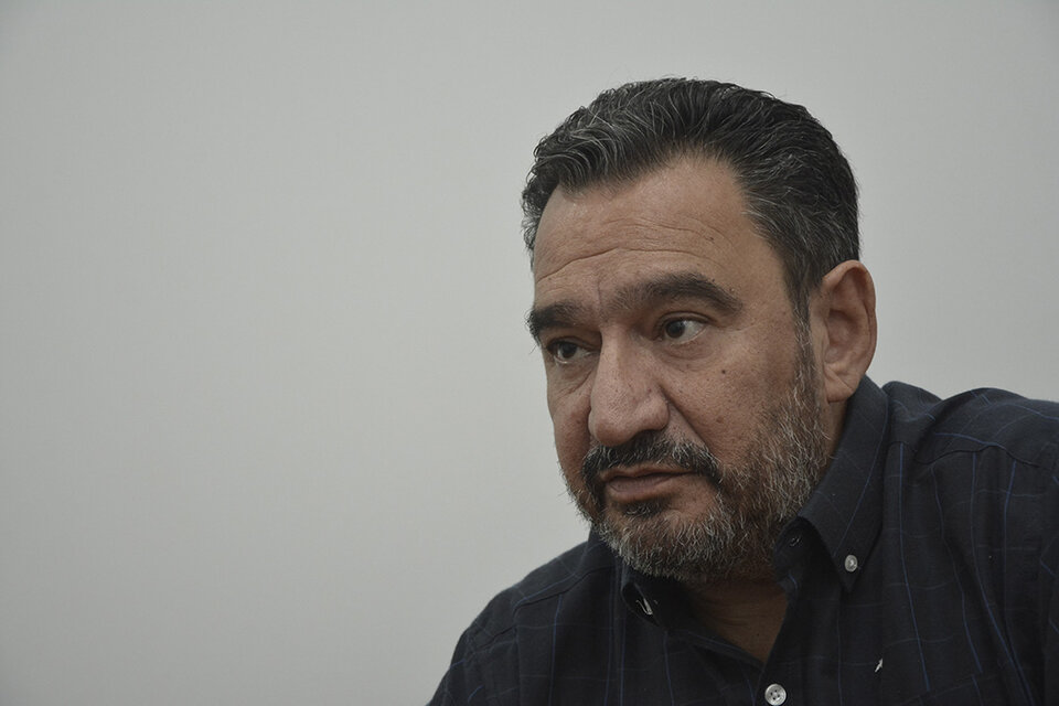 Claudio Leoni, secretario general de la Federación de Municipales. (Fuente: Sebastián Vargas)