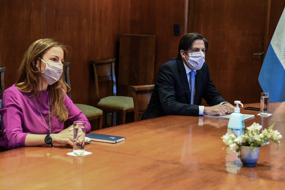 Los ministros Soledad Acuña y Nicolás Trotta se reunieron nuevamente el miércoles. (Fuente: NA)