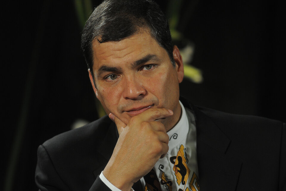 Correa fue objeto de un pedido de captura de la justicia ecuatoriana. (Fuente: Sandra Cartasso)