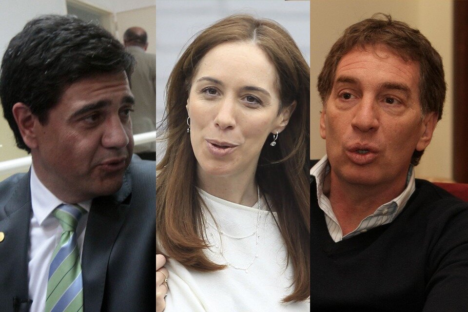 Jorge Macri, María Eugenia Vidal y Diego Santilli, tres nombres inmiscuidos en la interna bonaerense del PRO.