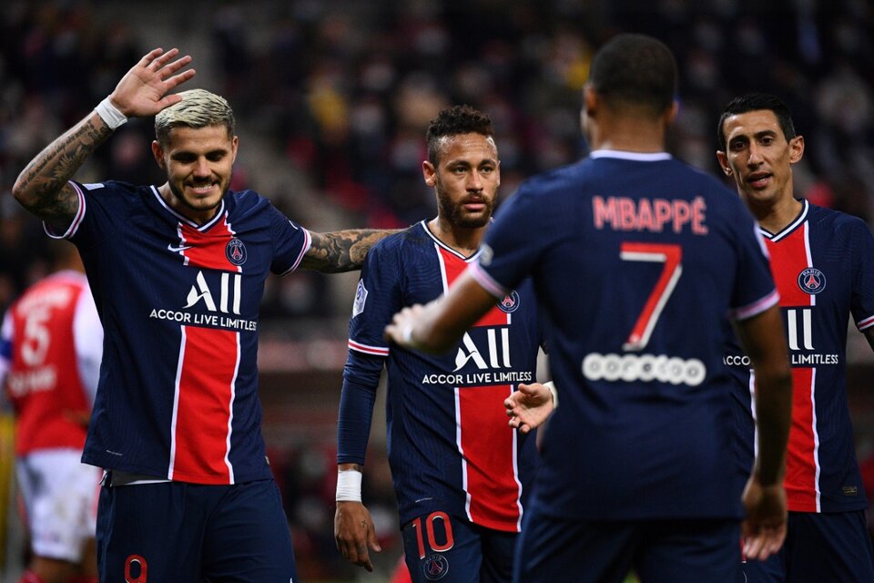 El París Saint Germain ganó con los goles de Mauro Icardi (Fuente: AFP)