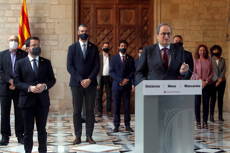 La justicia española confirma la inhabilitación del presidente de Cataluña  (Fuente: EFE)