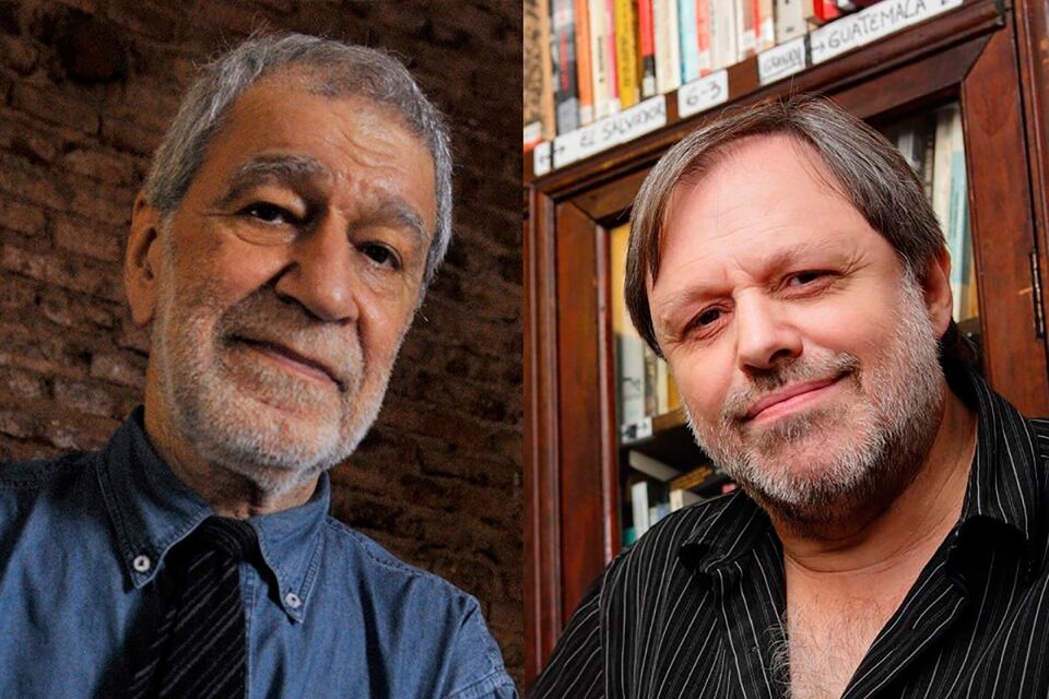 Luigi Zoja y Horacio Tarcus, dos de los intelectuales que tienen afinidad con FCE. 