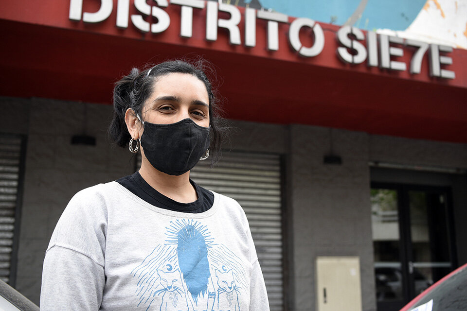 Marianela Mennelli, integrante del Colectivo Rosarino de Espacios Culturales (CREC). (Fuente: Andres Macera)