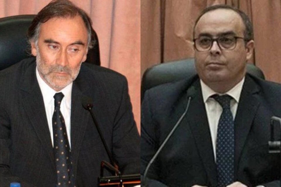 Los jueces Leopoldo Bruglia y Pablo Bertuzzi.